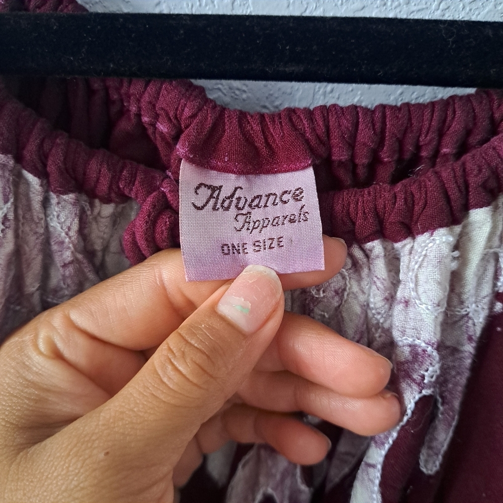Advance Apparels Burgundy and White Dress - Picture 5 of 6